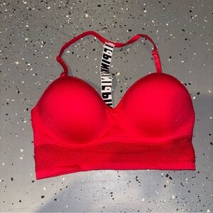 PINK Red Racerback Sports Bra
